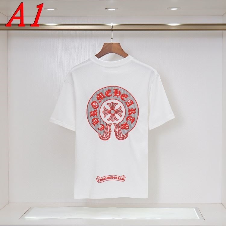 2025新作 CHROME HEARTSクロムハーツ ラウンドネック 半袖Tシャツ   ミニマリズム
