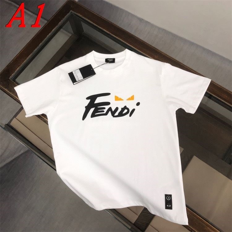 2025新作 FENDIフェンデイ ラウンドネック 半袖Tシャツ   エモーショナル