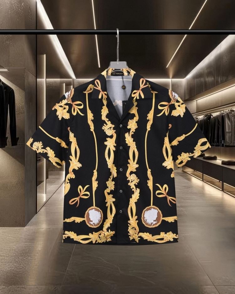 25新作 ユニーク VERSACE ヴェルサーチ シャツ M L XL XXL
