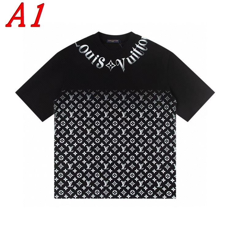 LOUIS VUITTONルイヴィトン 2025新作 ラウンドネック 半袖Tシャツ プレイフル