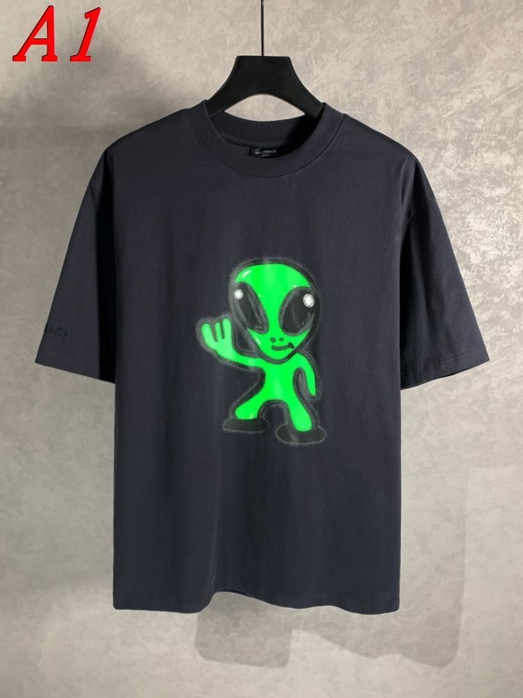 BALENCIAGAバレンシアガ 2025新作 ラウンドネック 半袖Tシャツ バイラル
