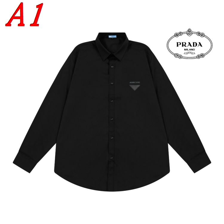 25新作 話題 PRADA プラダ シャツ 39=M 40=L 41=XL 42=XXL 43=XXXL