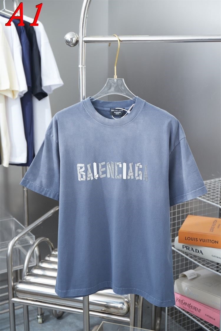 2025新作 BALENCIAGAバレンシアガ ラウンドネック 半袖Tシャツ トレンド感