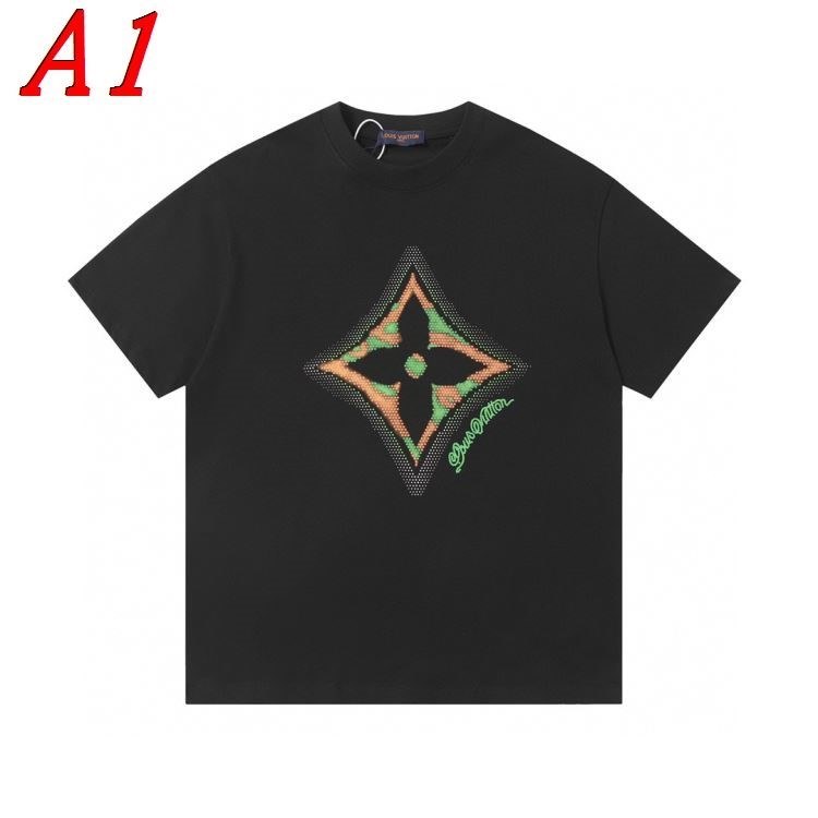2025新作 LOUIS VUITTONルイヴィトン ラウンドネック 半袖Tシャツ スローライフ