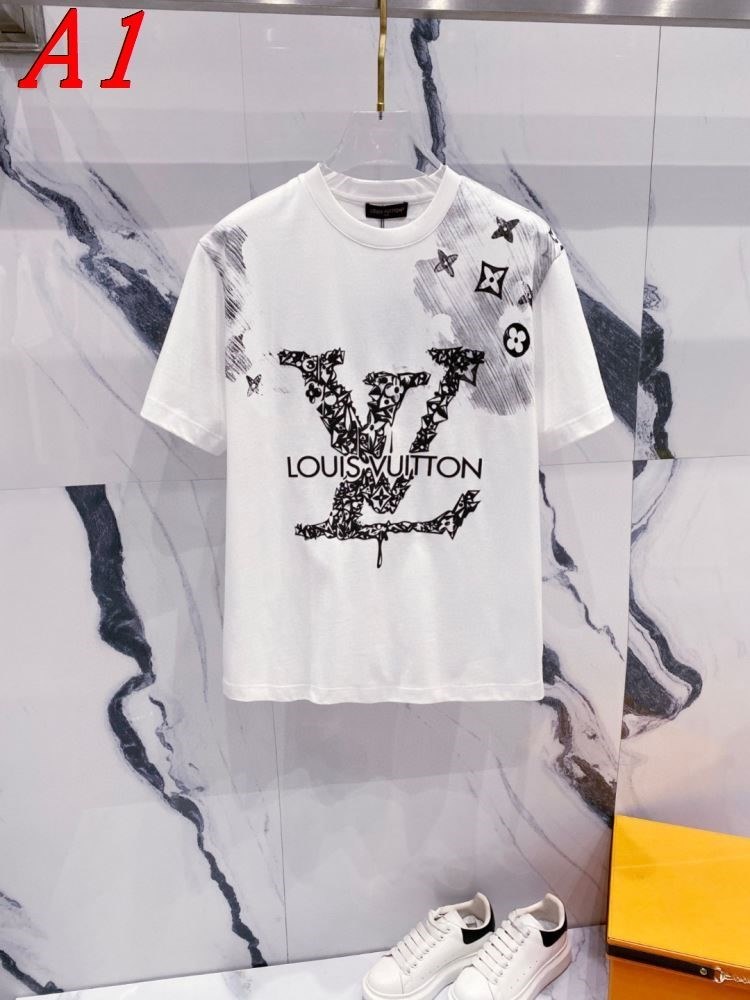 LOUIS VUITTONルイヴィトン 2025新作 クルーネック 半袖Tシャツ ミニマル