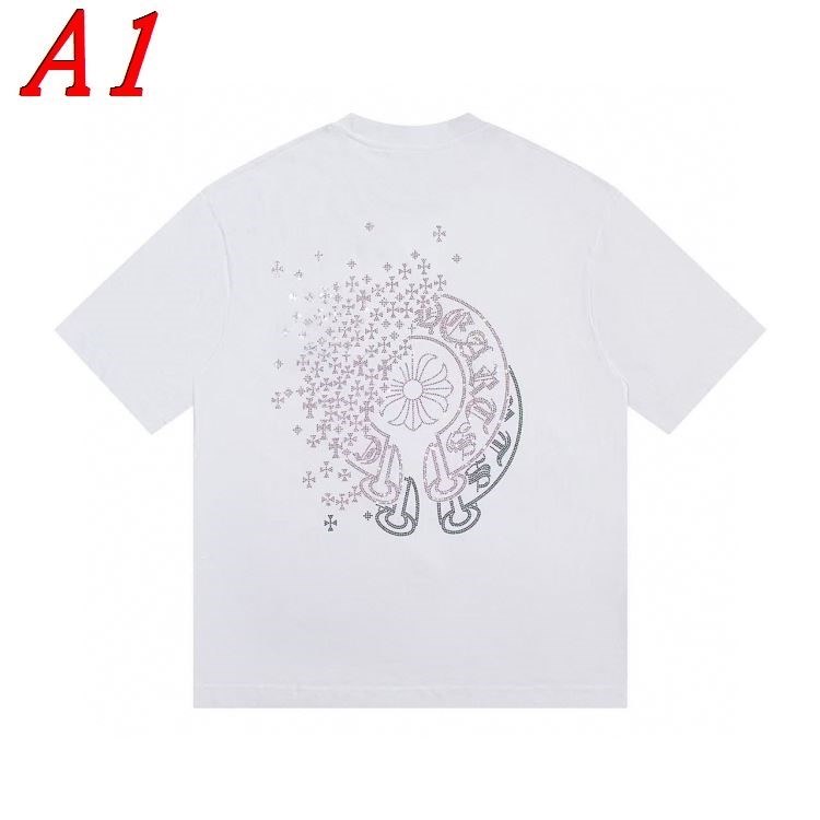 2025新作 CHROME HEARTSクロムハーツ クルーネック 半袖Tシャツ ファストファッション