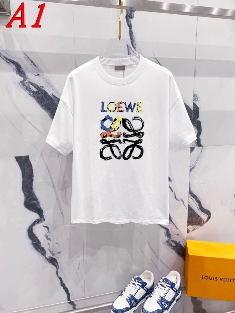 LOEWEロエベ 2025新作 クルーネック 半袖Tシャツ コラボモデル