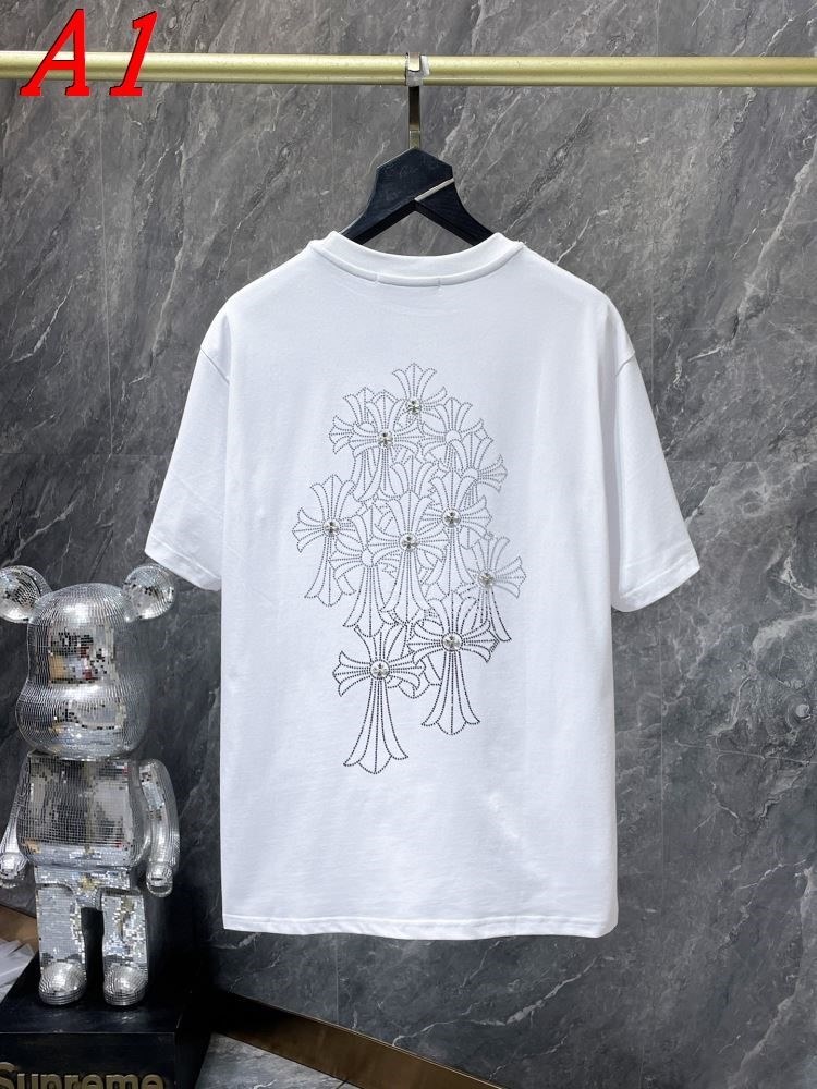 CHROME HEARTSクロムハーツ 2025新作   ラウンドネック 半袖Tシャツ   リベラル