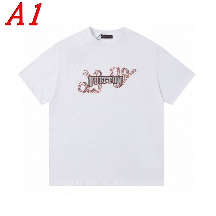 2025新作 LOUIS VUITTONルイヴィトン ラウンドネック 半袖Tシャツ フューチャリスティック