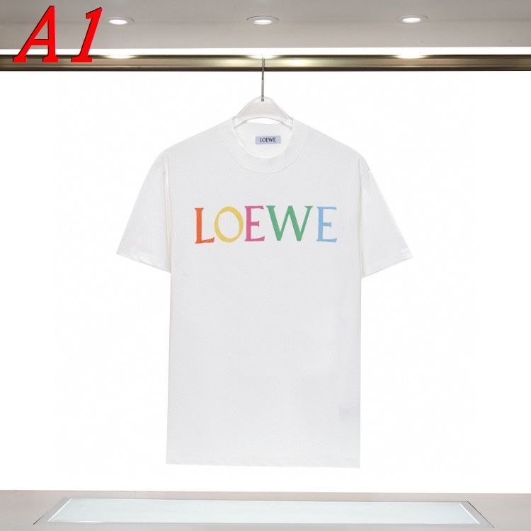 2025新作 LOEWEロエベ ラウンドネック 半袖Tシャツ   モード系