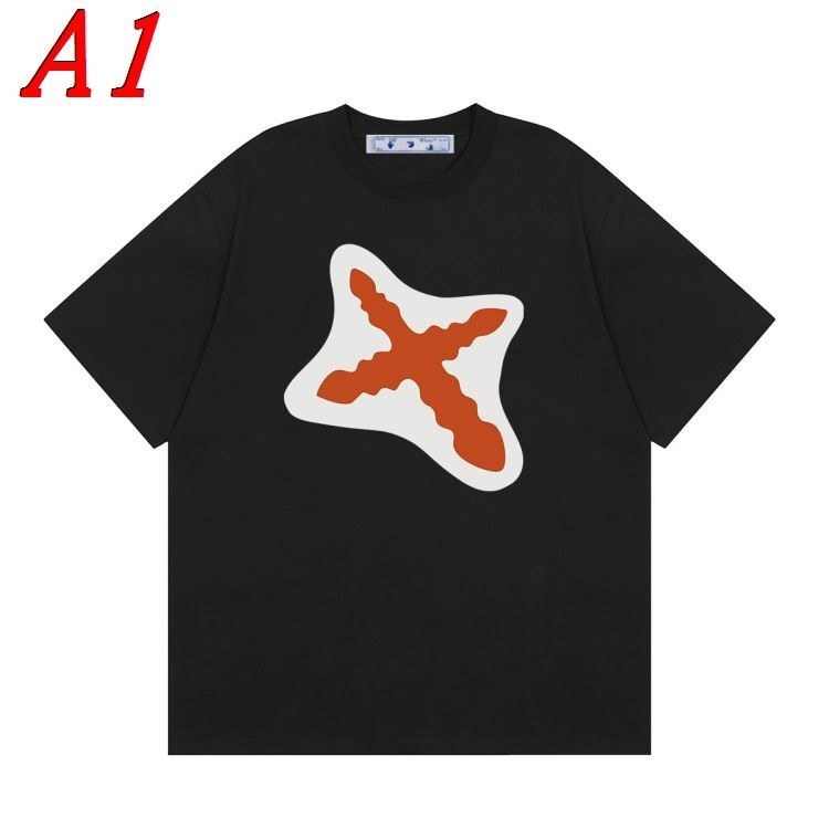 OFF-WHITEオフホワイト 2025新作 クルーネック 半袖Tシャツ エモ