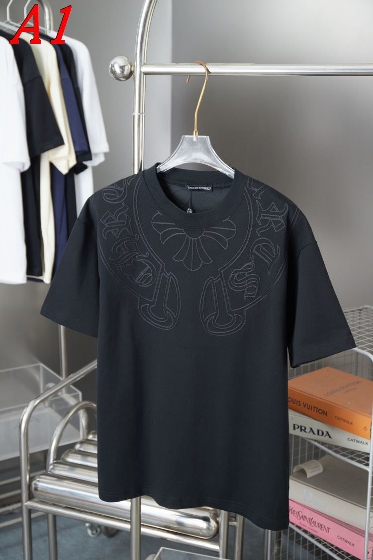 CHROME HEARTSクロムハーツ 2025新作 クルーネック 半袖Tシャツ ノスタルジック