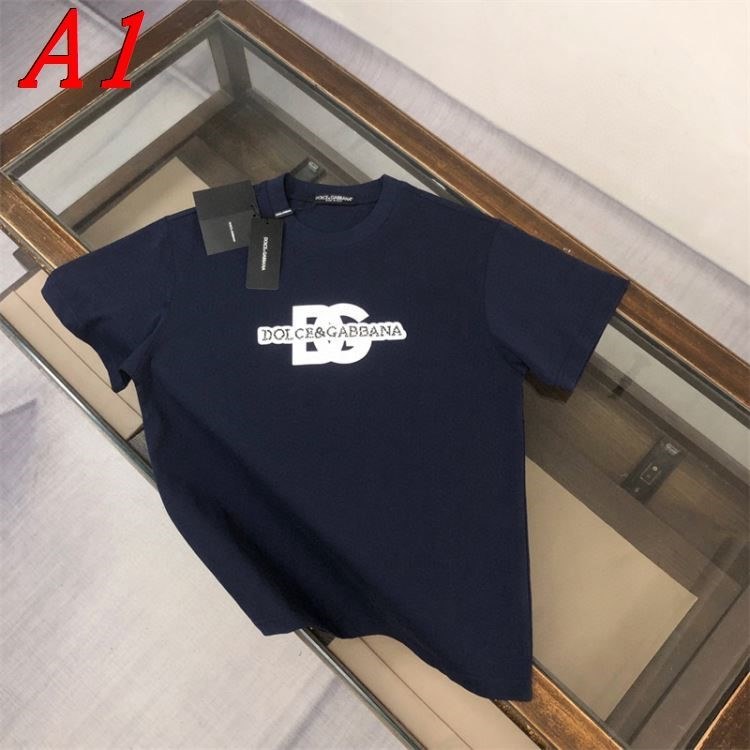 DOLCE＆GABBANAドルチェ＆ガッバーナ 2025新作 クルーネック 半袖Tシャツ スリムシルエット