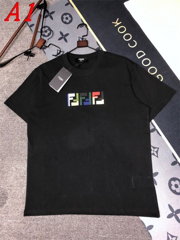 2025新作 FENDIフェンデイ ラウンドネック 半袖Tシャツ   コーディネート自在