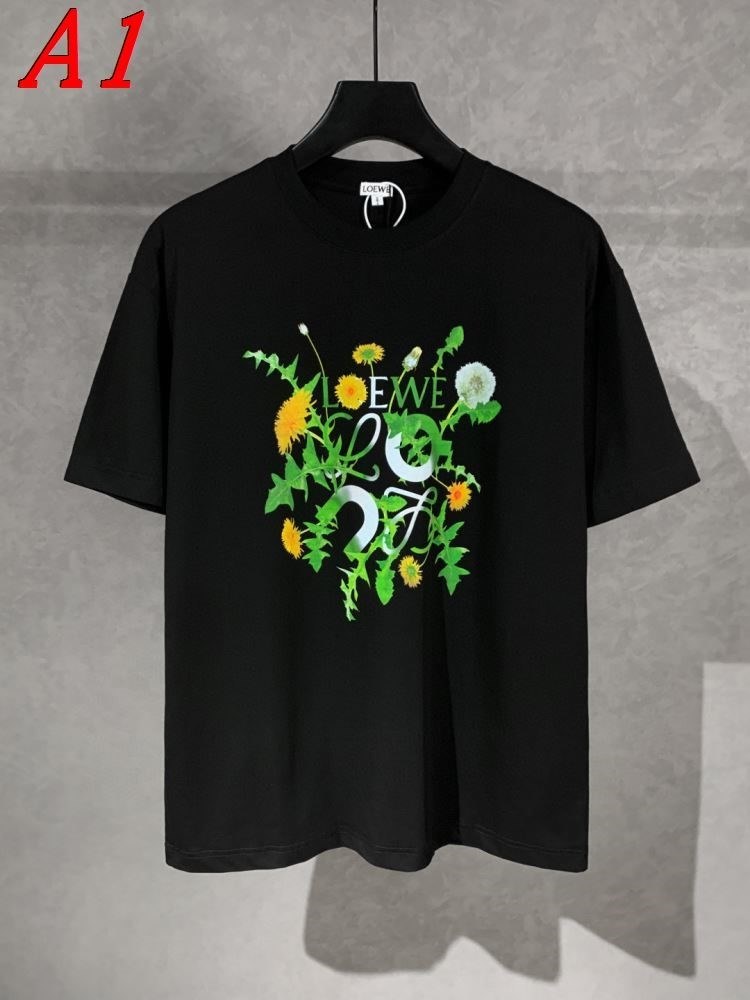 LOEWEロエベ 2025新作   ラウンドネック 半袖Tシャツ   プレミアム