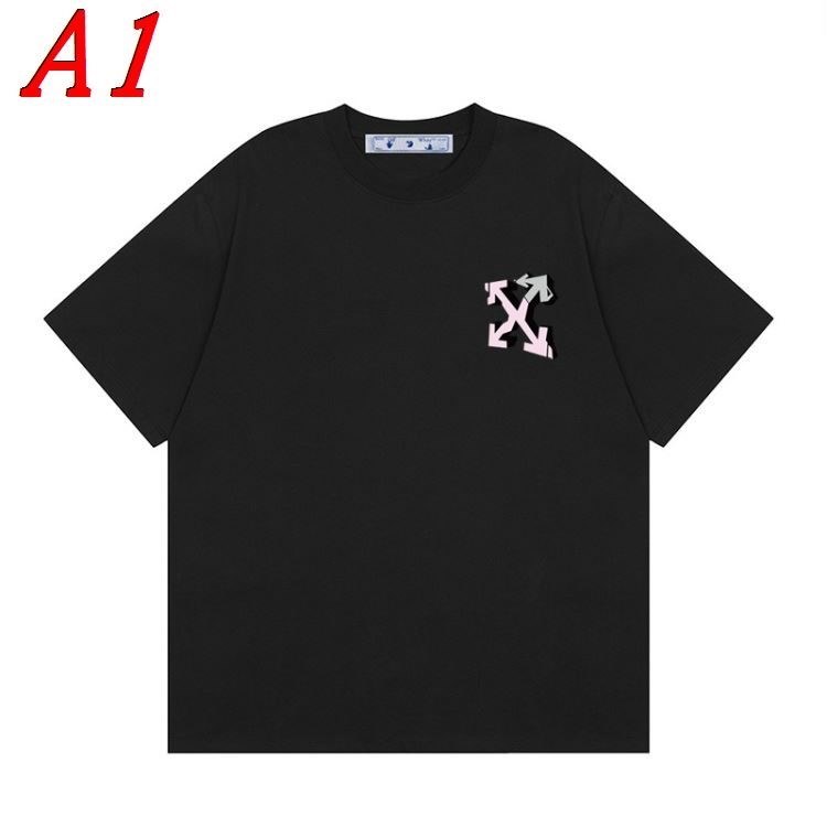 OFF-WHITEオフホワイト 2025新作 ラウンドネック 半袖Tシャツ コスパ良