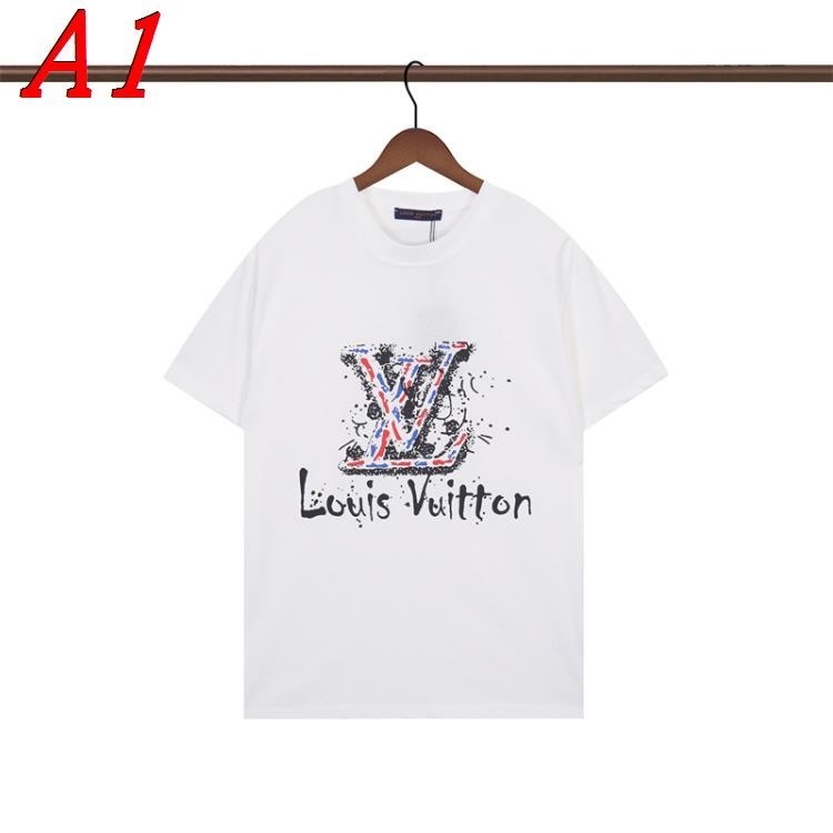 LOUIS VUITTONルイヴィトン 2025新作 ラウンドネック 半袖Tシャツ エターナル