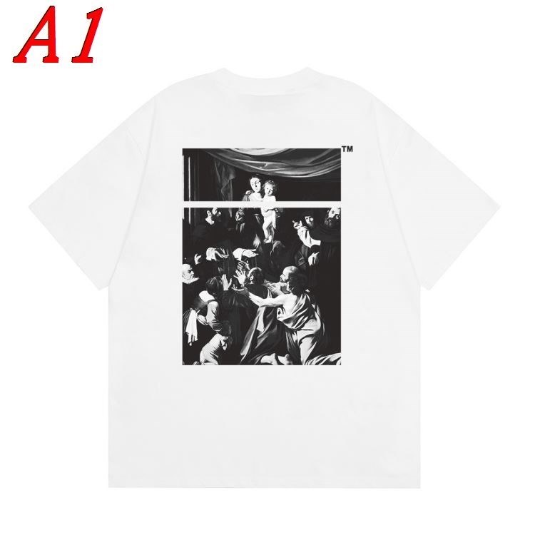 OFF-WHITEオフホワイト 2025新作 クルーネック 半袖Tシャツ エスケープ