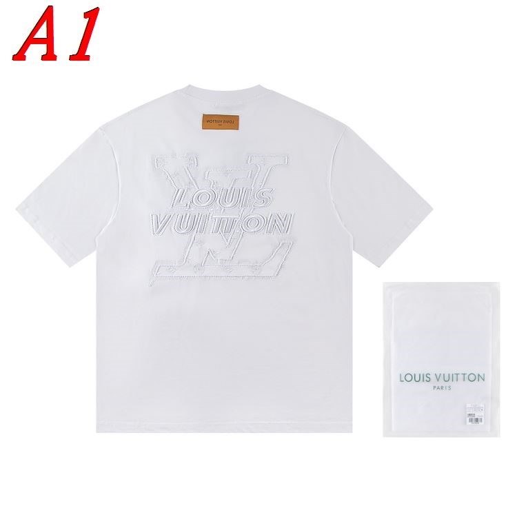 LOUIS VUITTONルイヴィトン 2025新作 クルーネック 半袖Tシャツ ルーズフィット