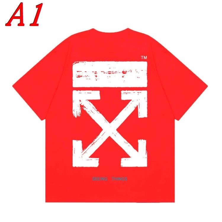 OFF-WHITEオフホワイト 2025新作 ラウンドネック 半袖Tシャツ エキサイティング