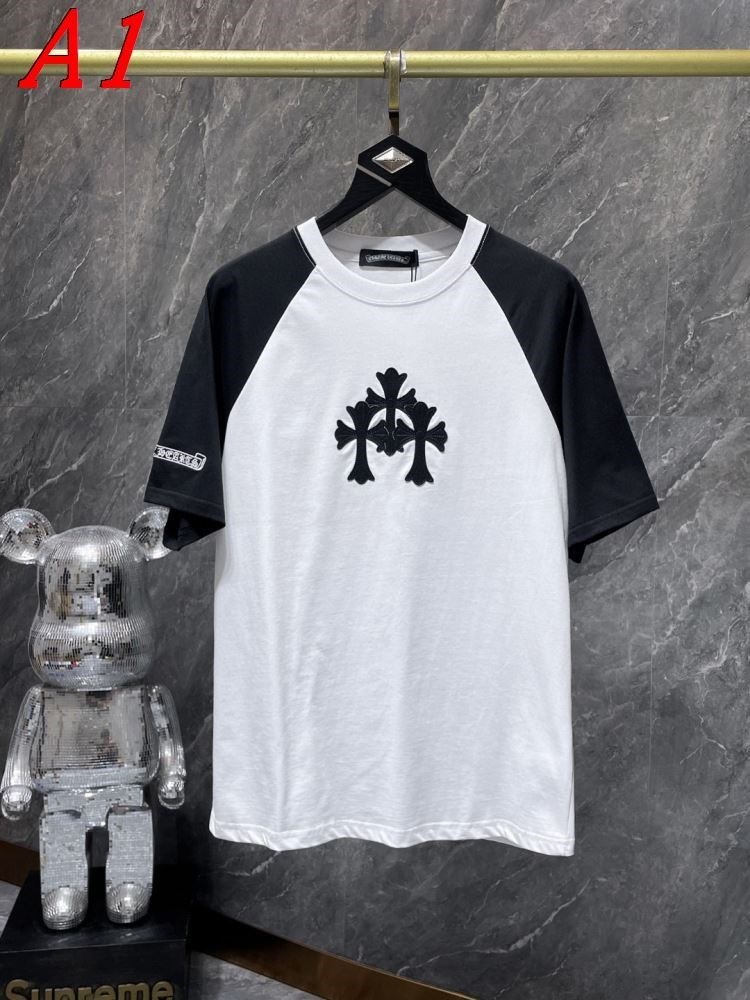 CHROME HEARTSクロムハーツ 2025新作 クルーネック 半袖Tシャツ ミニマル