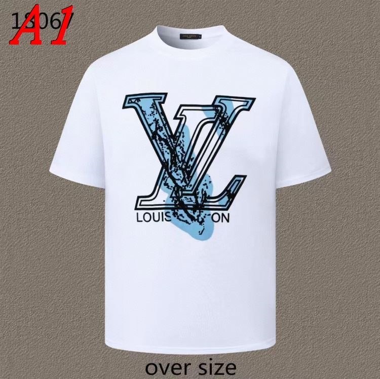 2025新作 LOUIS VUITTONルイヴィトン ラウンドネック 半袖Tシャツ エスニックモダン