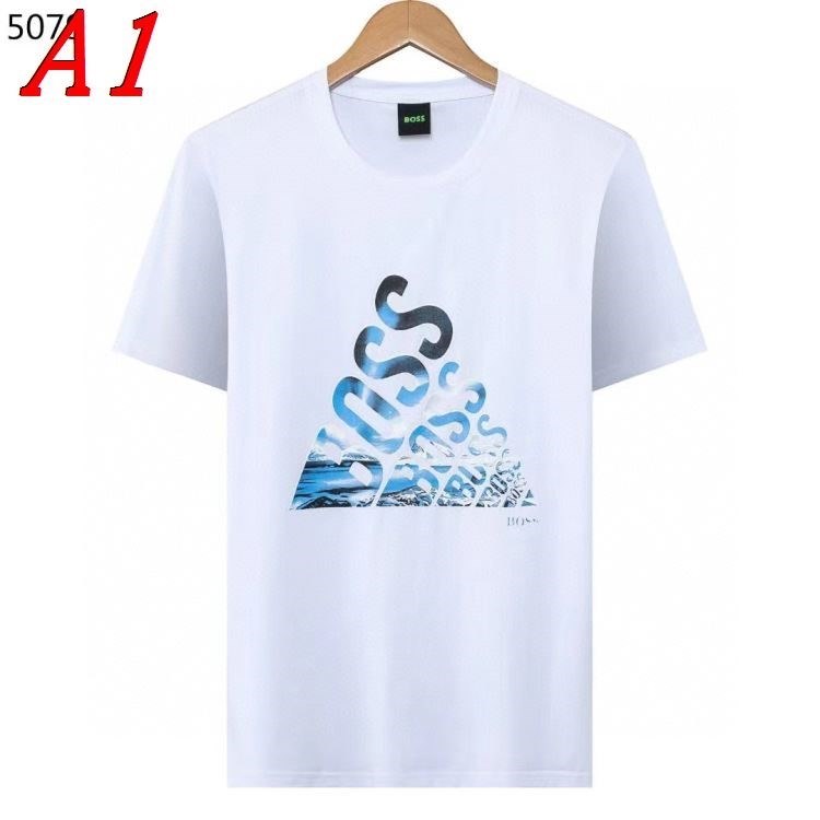 2025新作 HUGO BOSSヒューゴボス ラウンドネック 半袖Tシャツ カジュアル