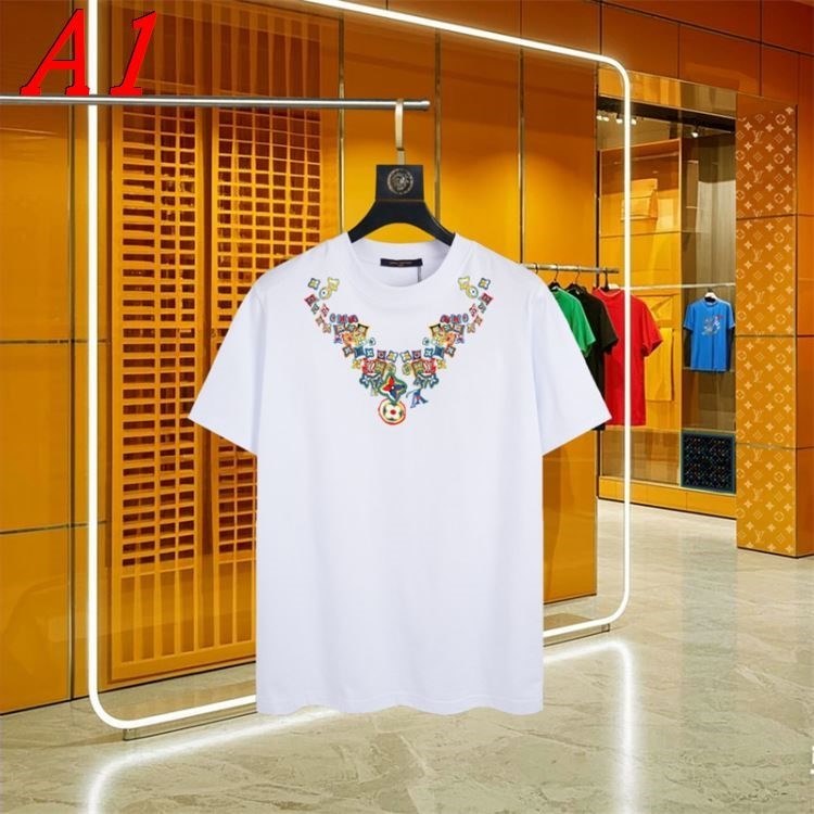 LOUIS VUITTONルイヴィトン 2025新作 クルーネック 半袖Tシャツ マルチシーズン