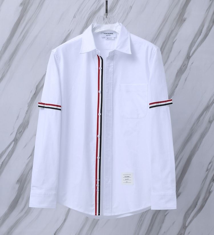 25新作 特別版 THOM BROWNE トムブラウン シャツ 0=S 1=M 2=L 3=XL 4=XXL