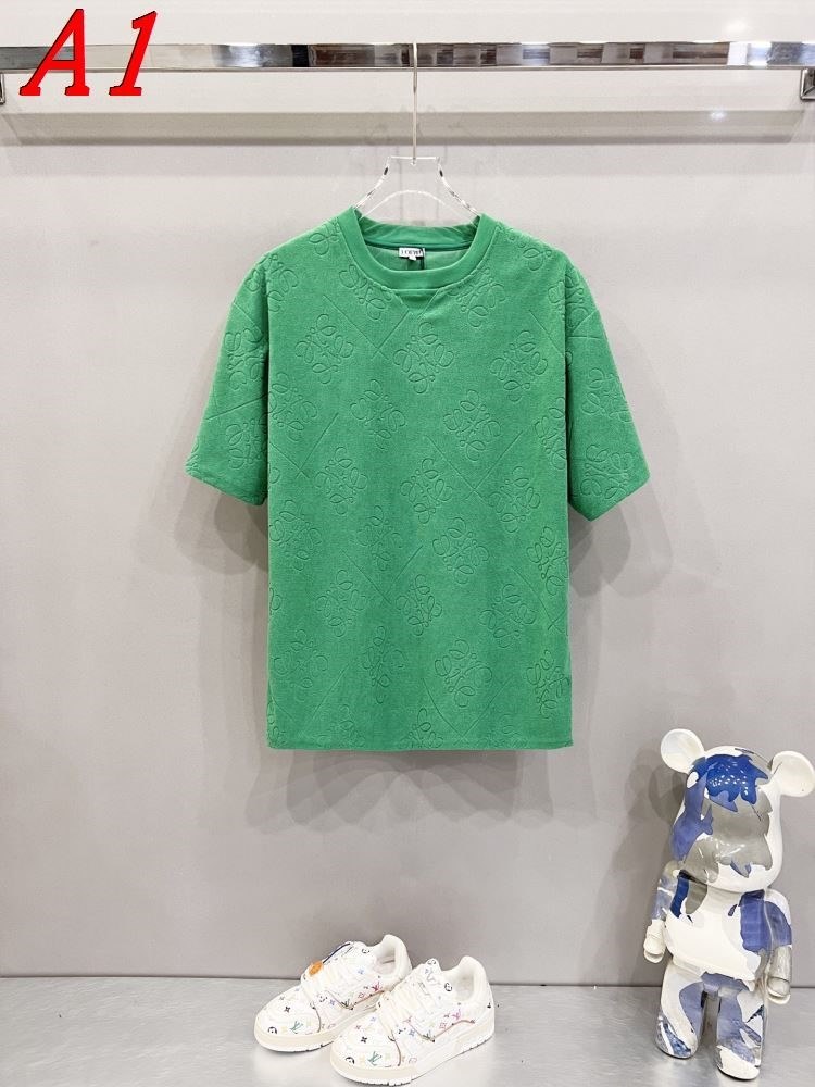 2025新作 LOEWEロエベ ラウンドネック 半袖Tシャツ   アメカジ