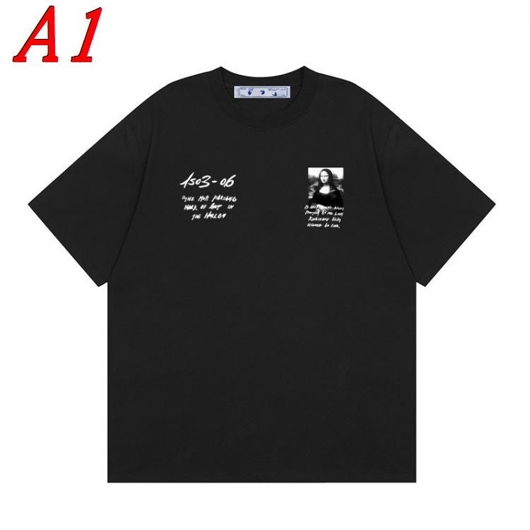 OFF-WHITEオフホワイト 2025新作 ラウンドネック 半袖Tシャツ スローライフ