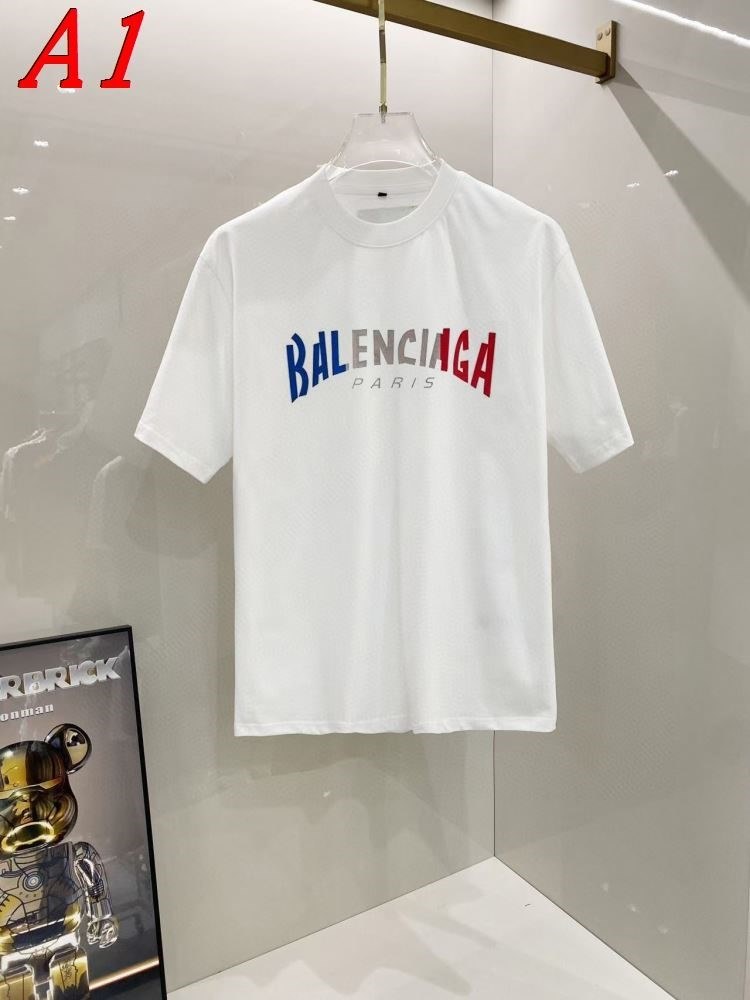 BALENCIAGAバレンシアガ 2025新作 ラウンドネック 半袖Tシャツ ロゴプリント