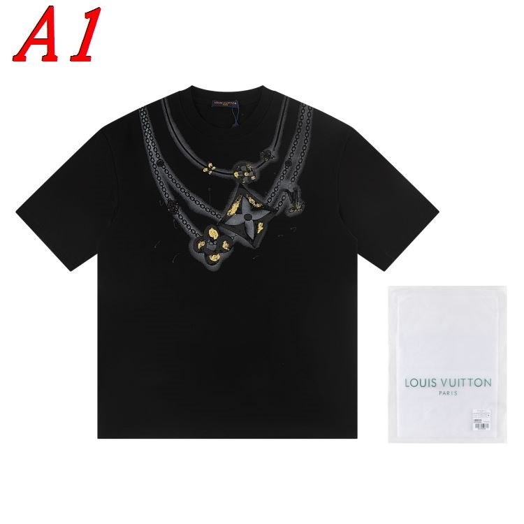 LOUIS VUITTONルイヴィトン 2025新作 クルーネック 半袖Tシャツ ナイト用