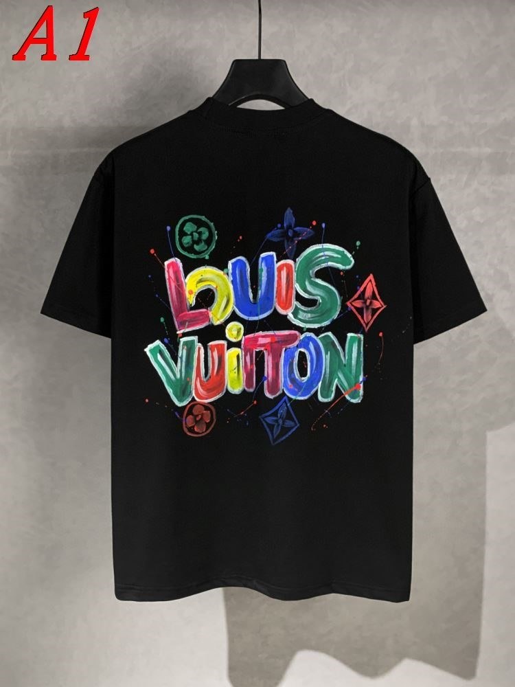 LOUIS VUITTONルイヴィトン 2025新作 クルーネック 半袖Tシャツ スタイリッシュ