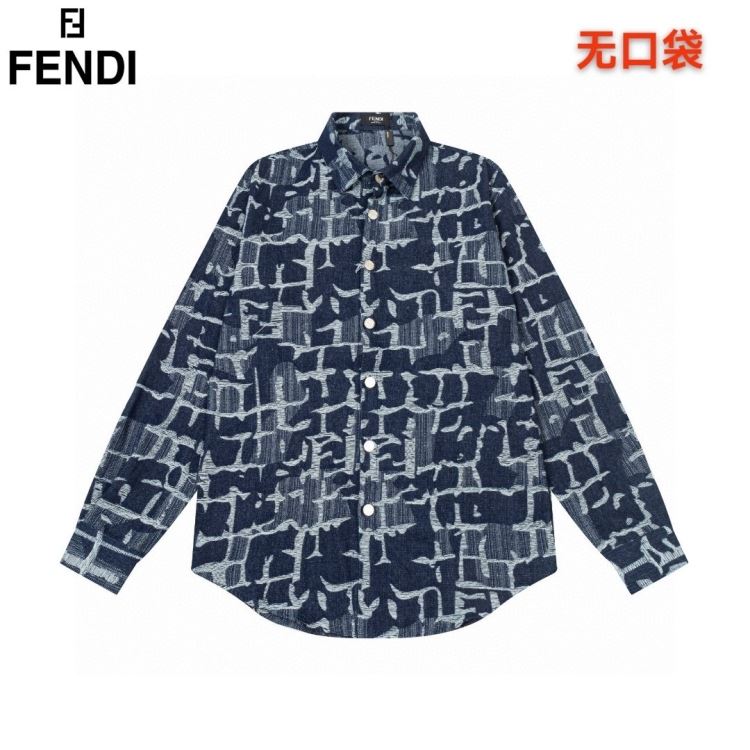 25新作 お買い得 FENDI フェンデイ シャツ M L XL XXL