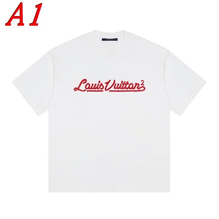 LOUIS VUITTONルイヴィトン 2025新作 ラウンドネック 半袖Tシャツ スリムシルエット