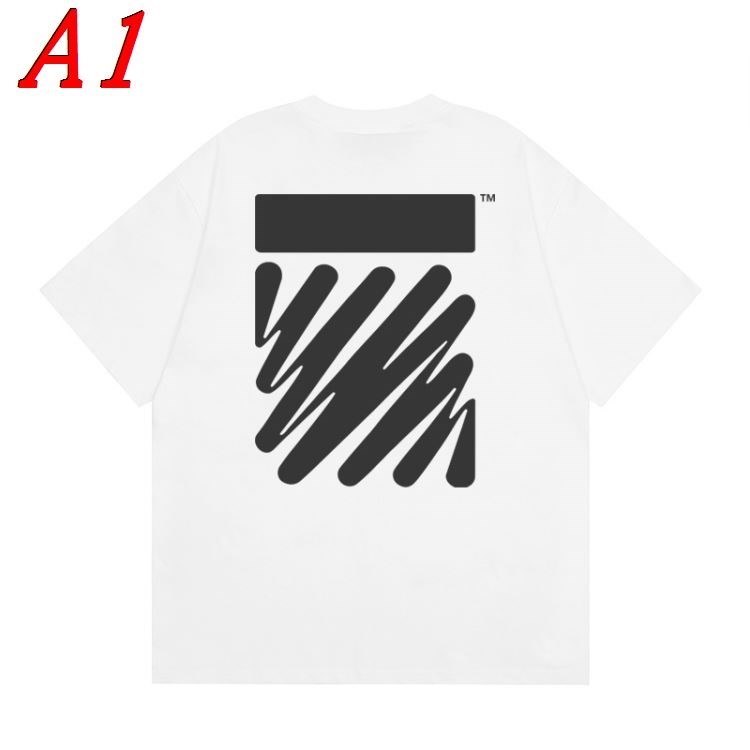 OFF-WHITEオフホワイト 2025新作 クルーネック 半袖Tシャツ ナチュラル