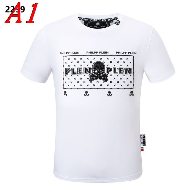 PHILIPP PLEINフィリッププレイン 2025新作 クルーネック 半袖Tシャツ ステートメント