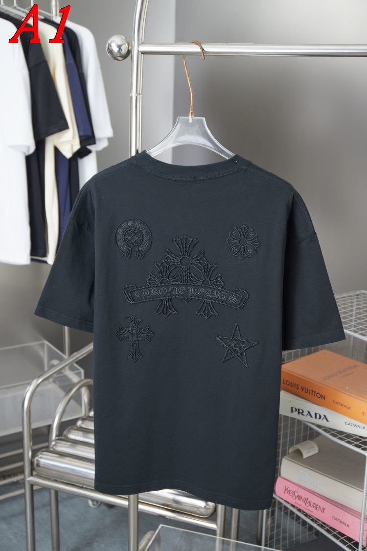CHROME HEARTSクロムハーツ 2025新作 クルーネック 半袖Tシャツ クール