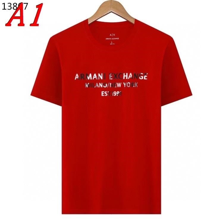 2025新作 ARMANIアルマーニ クルーネック 半袖Tシャツ スリムシルエット