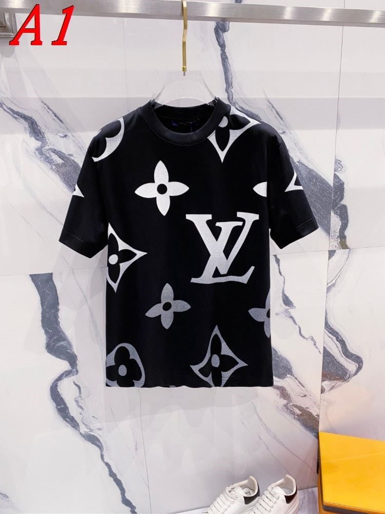 LOUIS VUITTONルイヴィトン 2025新作 クルーネック 半袖Tシャツ ルーズフィット