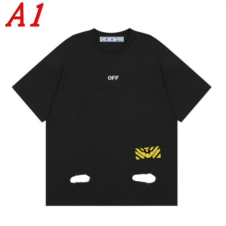 OFF-WHITEオフホワイト 2025新作 ラウンドネック 半袖Tシャツ ファストファッション