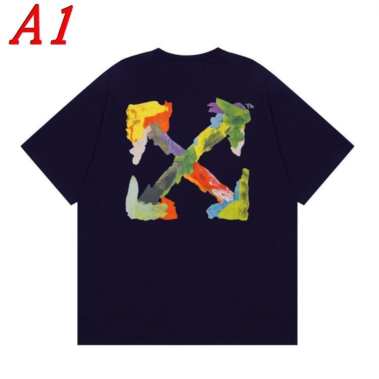 2025新作 OFF-WHITEオフホワイト ラウンドネック 半袖Tシャツ シンプル