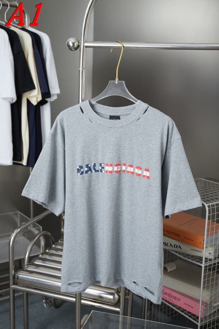 2025新作 BALENCIAGAバレンシアガ ラウンドネック 半袖Tシャツ ノスタルジック