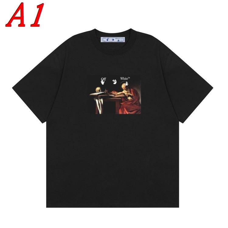 OFF-WHITEオフホワイト 2025新作 クルーネック 半袖Tシャツ ジェンダーレス