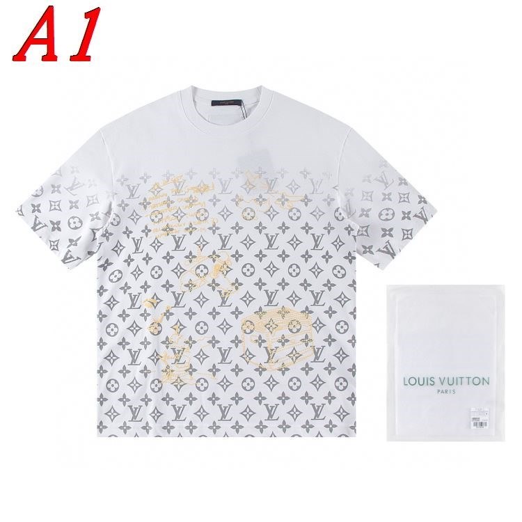 LOUIS VUITTONルイヴィトン 2025新作 ラウンドネック 半袖Tシャツ パワフル