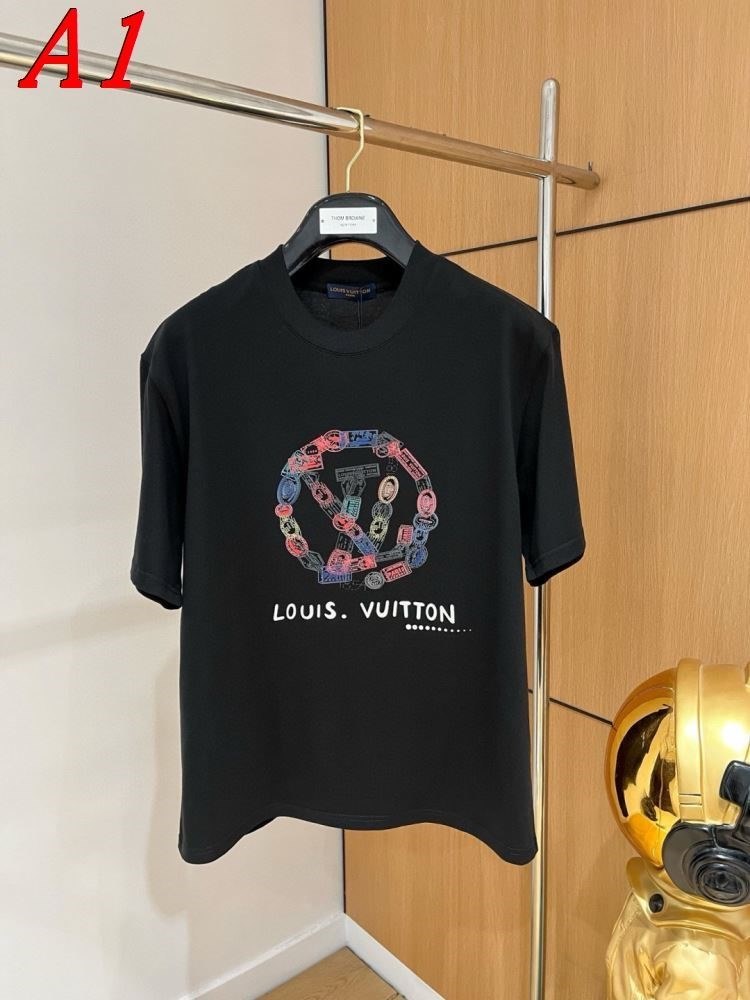 2025新作 LOUIS VUITTONルイヴィトン クルーネック 半袖Tシャツ ジェンダーレス