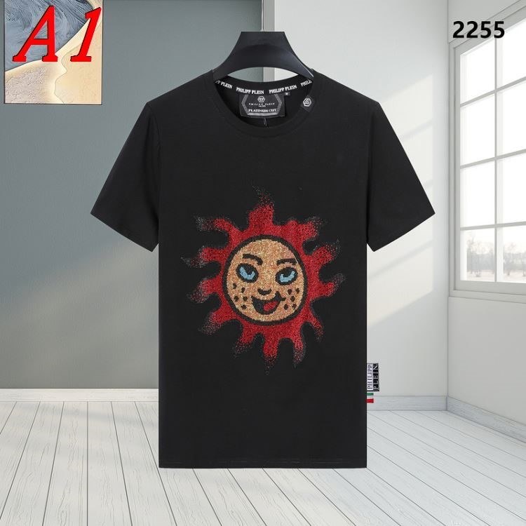2025新作 PHILIPP PLEINフィリッププレイン クルーネック 半袖Tシャツ オフィスカジュアル