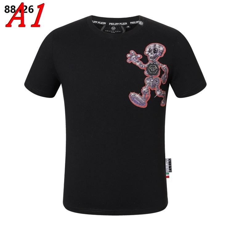 2025新作 PHILIPP PLEINフィリッププレイン クルーネック 半袖Tシャツ スポーティ