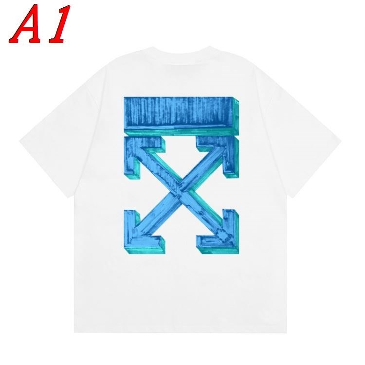 OFF-WHITEオフホワイト 2025新作 ラウンドネック 半袖Tシャツ ハイセンス